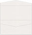 Linen Natural White Pocket Invitation Style A4 (4 x 9) 10/Pk