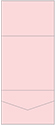 Pink Feather Pocket Invitation Style A7 (7 1/4 x 7 1/4) 10/Pk