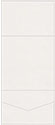 Linen Natural White Pocket Invitation Style A7 (7 1/4 x 7 1/4) 10/Pk