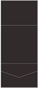 Linen Black Pocket Invitation Style A7 (7 1/4 x 7 1/4) 10/Pk
