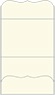 Crest Natural White Pocket Invitation Style A9 (5 1/4 x 7 1/4) - 10/Pk
