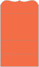 Electric Orange Pocket Invitation Style A9 (5 1/4 x 7 1/4) - 10/Pk