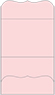 Pink Feather Pocket Invitation Style A9 (5 1/4 x 7 1/4) - 10/Pk