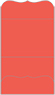 Coral Pocket Invitation Style A9 (5 1/4 x 7 1/4) - 10/Pk