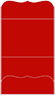 Firecracker Red Pocket Invitation Style A9 (5 1/4 x 7 1/4) - 10/Pk