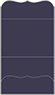 Navy Pocket Invitation Style A9 (5 1/4 x 7 1/4) - 10/Pk