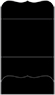 Black Pocket Invitation Style A9 (5 1/4 x 7 1/4) - 10/Pk