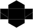 Black Pocket Invitation Style B3 (5 3/4 x 8 3/4) - 10/Pk