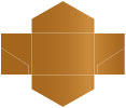 Cognac Pocket Invitation Style B3 (5 3/4 x 8 3/4) - 10/Pk