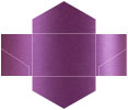 Purple Silk Pocket Invitation Style B3 (5 3/4 x 8 3/4) - 10/Pk