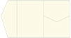 Crest Natural White Pocket Invitation Style B5 (5 1/4 x 7 1/4) - 10/Pk