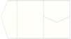 Textured Bianco Pocket Invitation Style B5 (5 1/4 x 7 1/4) - 10/Pk