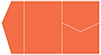 Electric Orange Pocket Invitation Style B5 (5 1/4 x 7 1/4) - 10/Pk