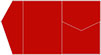 Firecracker Red Pocket Invitation Style B5 (5 1/4 x 7 1/4) - 10/Pk