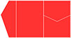 Rouge Pocket Invitation Style B5 (5 1/4 x 7 1/4) - 10/Pk