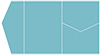 Textured Aquamarine Pocket Invitation Style B5 (5 1/4 x 7 1/4) - 10/Pk