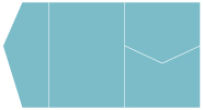 Textured Aquamarine Pocket Invitation Style B5 (5 1/4 x 7 1/4) - 10/Pk