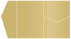 Gold Leaf Pocket Invitation Style B5 (5 1/4 x 7 1/4) - 10/Pk