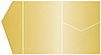 Gold Pocket Invitation Style B5 (5 1/4 x 7 1/4) - 10/Pk