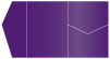 Purple Pocket Invitation Style B5 (5 1/4 x 7 1/4) - 10/Pk