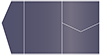 Iris Blue Pocket Invitation Style B5 (5 1/4 x 7 1/4) - 10/Pk