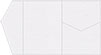 Linen Solar White Pocket Invitation Style B5 (5 1/4 x 7 1/4) - 10/Pk