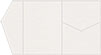 Linen Natural White Pocket Invitation Style B5 (5 1/4 x 7 1/4) - 10/Pk