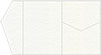 White Pearl Pocket Invitation Style B5 (5 1/4 x 7 1/4) - 10/Pk