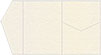 Natural White Pearl Pocket Invitation Style B5 (5 1/4 x 7 1/4) - 10/Pk
