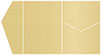 Gold Pearl Pocket Invitation Style B5 (5 1/4 x 7 1/4) - 10/Pk