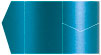 Teal Silk Pocket Invitation Style B5 (5 1/4 x 7 1/4) - 10/Pk
