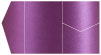 Purple Silk Pocket Invitation Style B5 (5 1/4 x 7 1/4) - 10/Pk