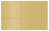 Gold Leaf Pocket Invitation Style B7 (5 1/4 x 7 1/4) - 10/Pk