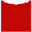 Firecracker Red Jacket Invitation Style B3 (5 5/8 x 5 5/8) - 10/Pk