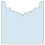 Blue Feather Jacket Invitation Style B3 (5 5/8 x 5 5/8) - 10/Pk