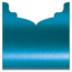 Teal Silk Jacket Invitation Style B3 (5 5/8 x 5 5/8) - 10/Pk