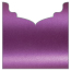 Purple Silk Jacket Invitation Style B3 (5 5/8 x 5 5/8) - 10/Pk