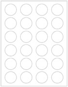 Printing Template for Labels