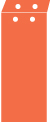 Electric Orange Layer Invitation Cover (3 7/8 x 9 1/4) - 25/Pk