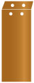 Cognac Layer Invitation Cover (3 7/8 x 9 1/4) - 25/Pk