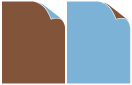 Blue Ice-Cappuccino (120 lb) Duplex Cover 8 1/2 x 11 -- 25/Pk