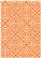 Maze Orange Flat Card 3 1/2 x 5 - 25/Pk