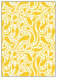 Peacock Yellow Flat Card 5 1/4 x 7 1/4 - 25/Pk