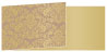 Floral Bronze Fold Away Invitation 4 x 9 1/4 - 25/Pk