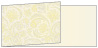 Paisley Yellow Fold Away Invitation 4 x 9 1/4 - 25/Pk
