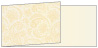 Paisley Gold Fold Away Invitation 4 x 9 1/4 - 25/Pk
