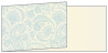 Paisley Blue Fold Away Invitation 4 x 9 1/4 - 25/Pk