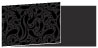 Peacock Black Fold Away Invitation 4 x 9 1/4 - 25/Pk