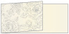 Rose Silver Fold Away Invitation 4 x 9 1/4 - 25/Pk