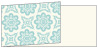 Morocco Mellow Blue Fold Away Invitation 4 x 9 1/4 - 25/Pk